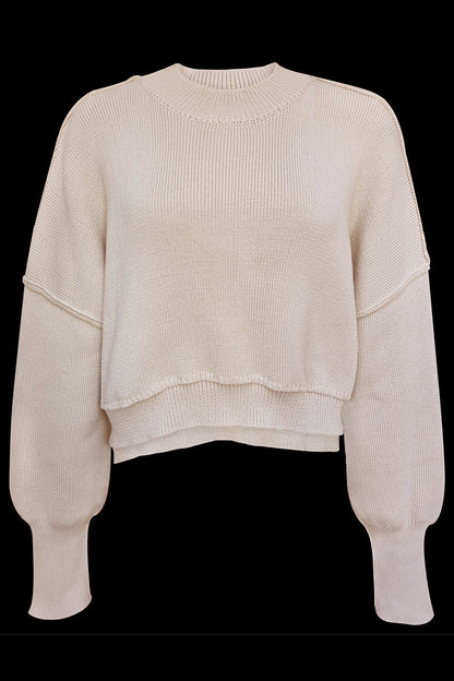 Casual Solid Patchwork O Neck Sweaters(15 Colors)