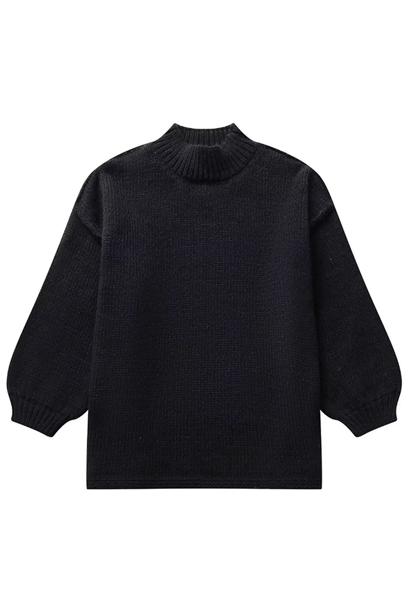 Casual Daily Solid Color O Neck Sweaters(4 Colors)