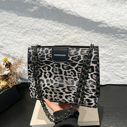 Daily Leopard Print Patchwork Bags(4 Colors)