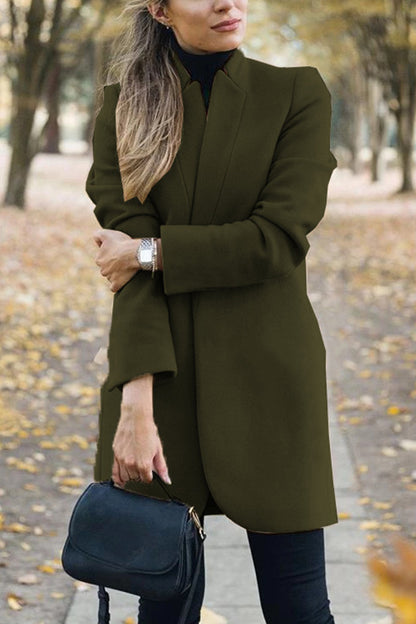 Casual Long Sleeve Regular Sleeve Solid Coats(6 Colors)