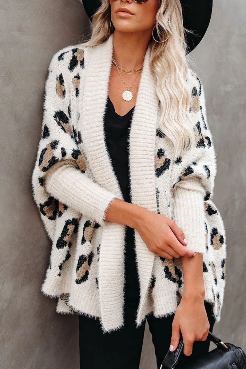 Fashion Street Leopard Patchwork Cardigans